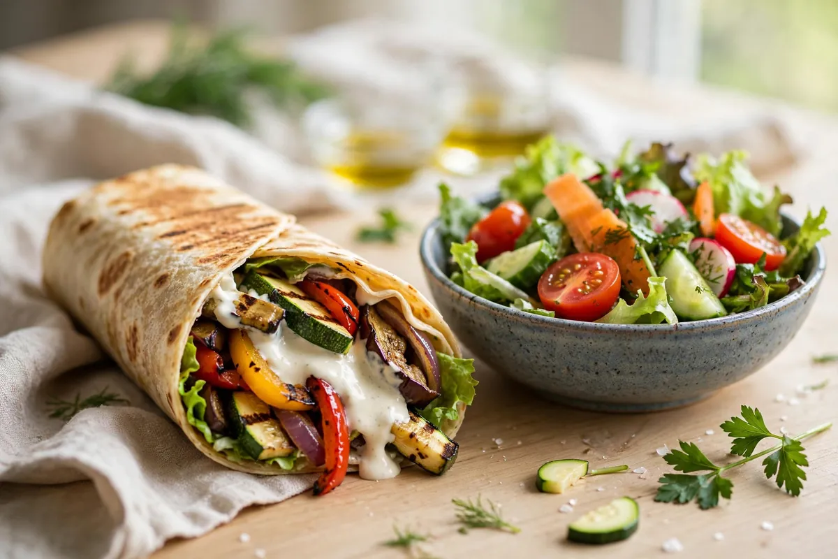 KFC Veggie – vegetariánsky wrap a šalát